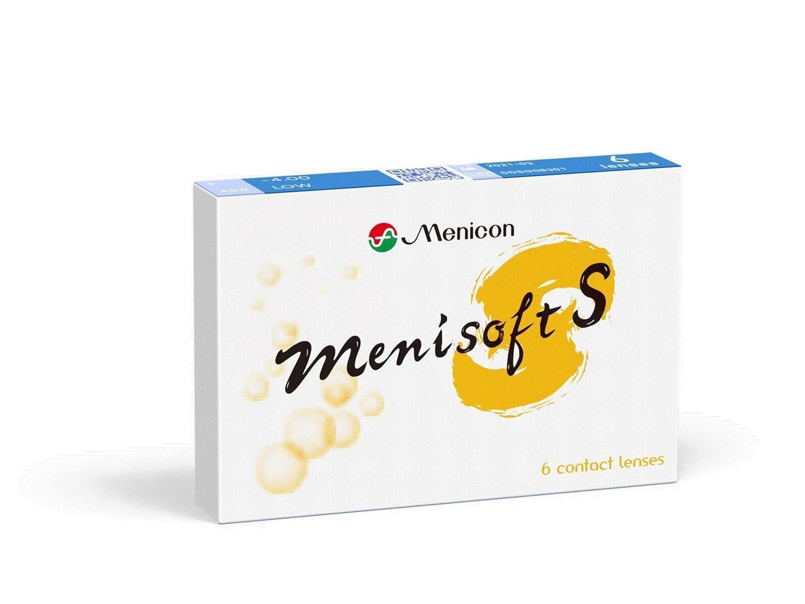 Menisoft S sphärisch 14-Tageslinse 6er Box 8