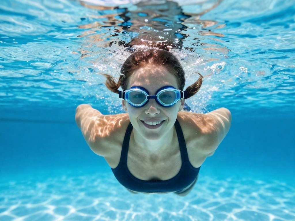 Kontaktlinsen Schwimmen